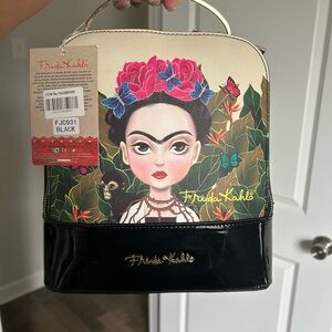 Frida Kahlo Black and Multicolor Women's Bag